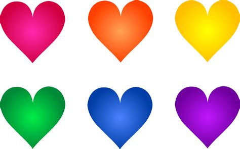 Colored hearts clipart   Clipart Collection | 12 digital ...
