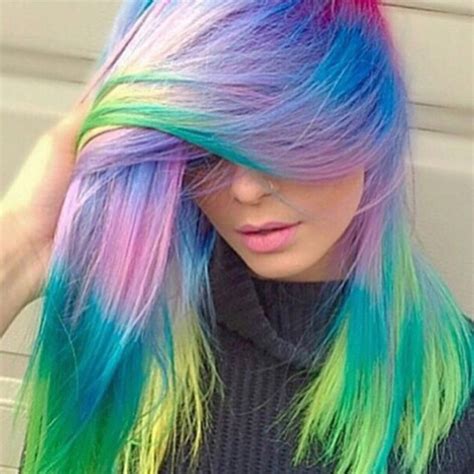 Colores de cabello arcoiris | color fantasía | Pinterest ...