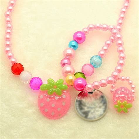 Colorful Bracelets Set Beads Necklaces Jewellery Children ...