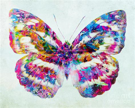 Colorful Butterfly Art Mixed Media by Olga Hamilton
