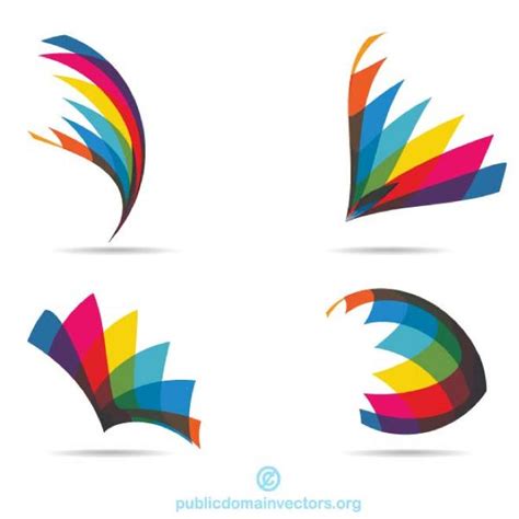 COLORFUL LOGOTYPE ELEMENTS   Download at Vectorportal
