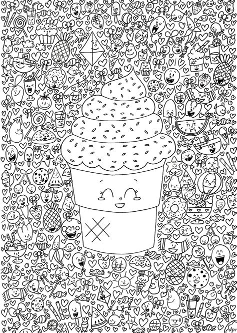 coloriage art thérapie kawaii | Coloriage à imprimer ...