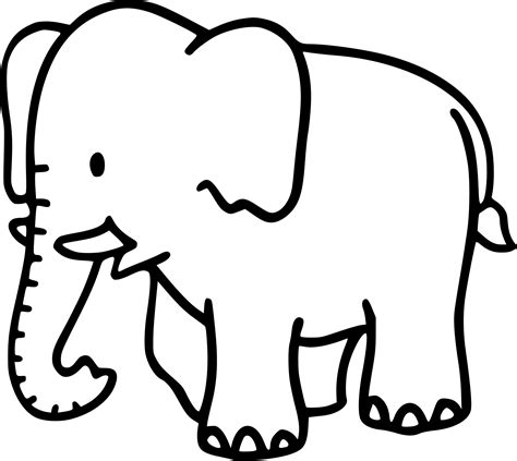 Coloriage Bébé éléphant dessin à imprimer sur COLORIAGES .info