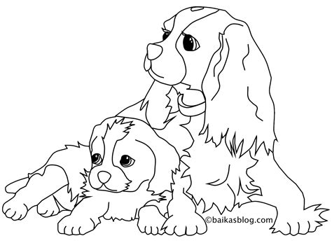 coloriage chien assis