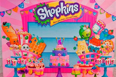 Colorido cumpleaños de niña   Shopkins para festejar tu ...