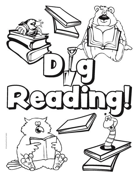 Coloring Pages About Reading | Coloring Page