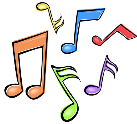 Colouful clipart music note   Pencil and in color colouful ...