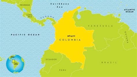 Columbia South America Map   grahamdennis.me