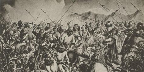 Combate entre mapuches y soldados chilenos, hacia 1882 ...