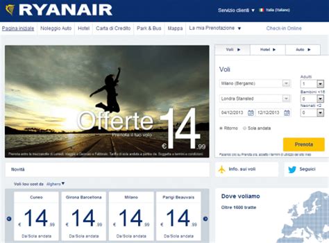 Come prenotare i voli low cost sul nuovo sito Ryanair