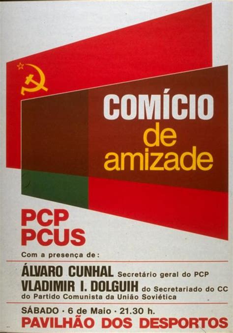 Comício de amizade PCP PCUS | Álvaro Cunhal