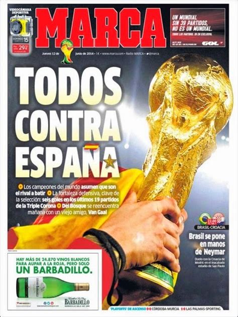 Comienza el Mundial de Brasil!: Las portadas   Liga ...