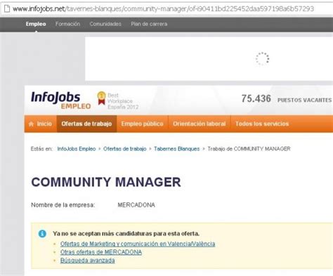 Community Manager Mercadona | Marketing Online @Joseluisarnal