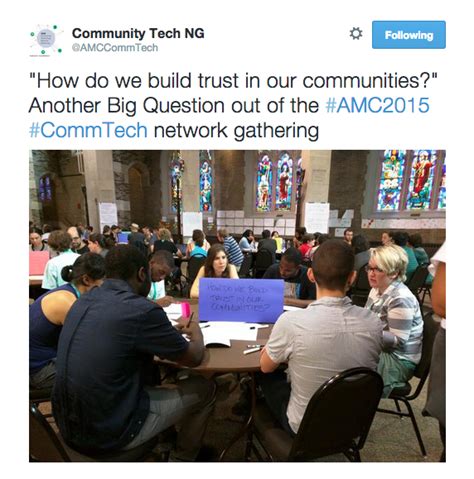 COMMUNITY TECHNOLOGY NETWORK GATHERING AT THE 2015 ALLIED ...