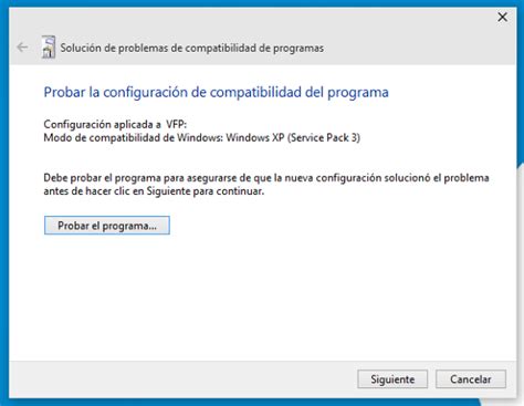 Cómo abrir programas antiguos en Windows 10