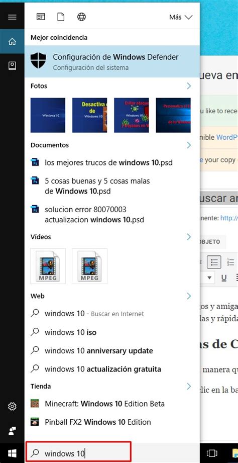 Como buscar archivos en Windows 10   IntroduccionRedes