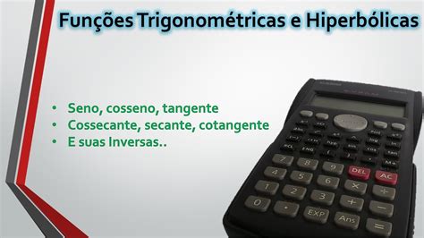 Como calcular funções trigonométricas e hiperbólicas na ...