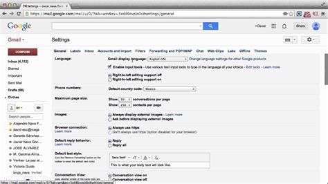 ¿Cómo cambiar el idioma de Gmail? 2014   YouTube