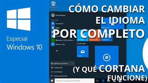 Cómo cambiar idioma en Windows 10 y usar Cortana en ...