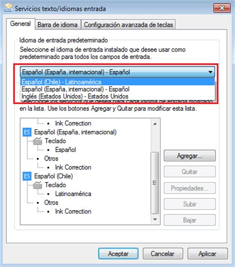 Como cambiar Idioma y la Configuración del Teclado Windows 7