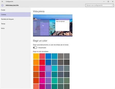 Cómo cambiar los colores de Windows 10