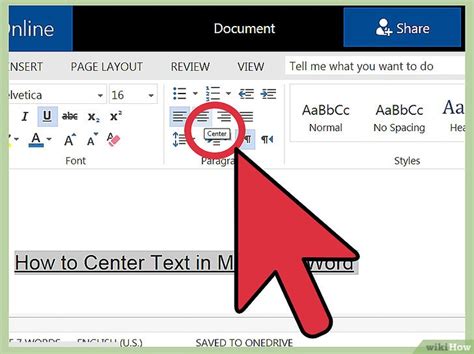 Cómo centrar texto en Microsoft Word: 10 pasos