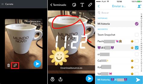 Cómo compartir las imágenes guardadas en Snapchat