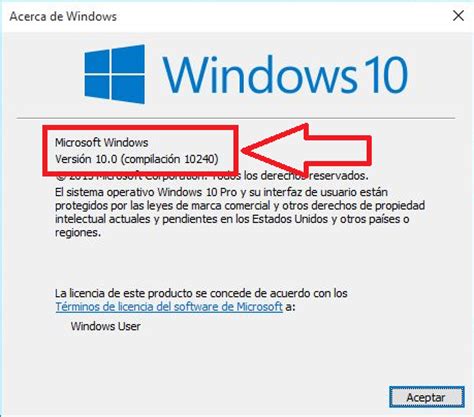 Cómo comprobar la versión de Windows 10  Build/compilación