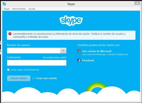 Como conectarte a Facebook desde Skype   Lo nuevo de hoy