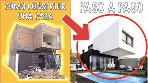 Como construir una casa PASO A PASO !!   YouTube