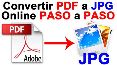 Como Convertir PDF a imagen JPG  Online  PASO a PASO ...