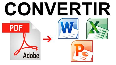Como Convertir un PDF a Word, Excel, PowerPoint  FÁCIL y ...