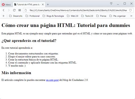 Cómo crear una página web en HTML: Tutorial paso a paso ...