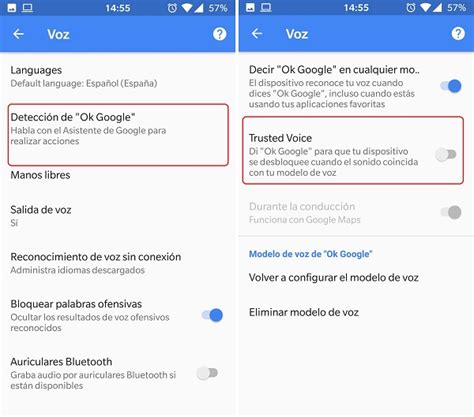 Cómo desbloquear tu móvil Android con la voz