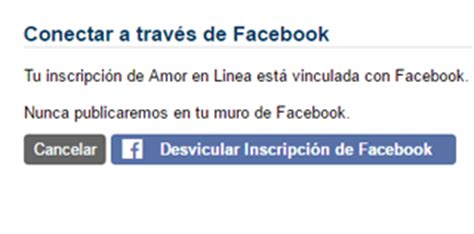 Como desconectar tu cuenta Amor en Linea y Facebook | Amor ...