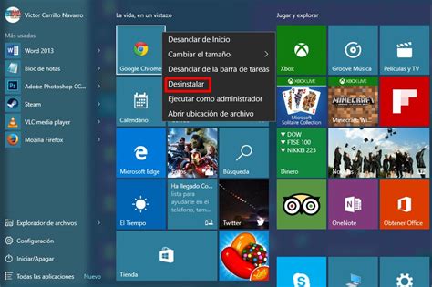 Cómo desinstalar aplicaciones por defecto en Windows 10
