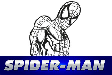Cómo dibujar a Spiderman en blanco y negro   hombre araña ...