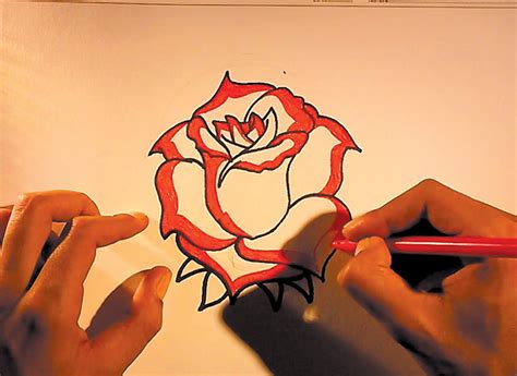 Como dibujar dibujos de flores faciles de hacer   Rosas ...