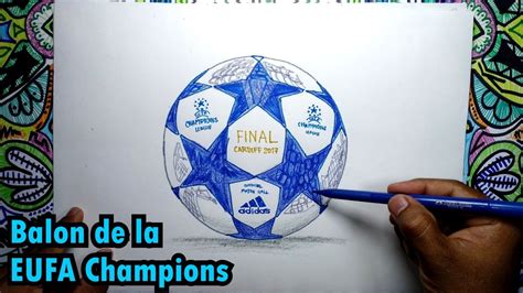Cómo dibujar el balón de fútbol de la UEFA Champions ...