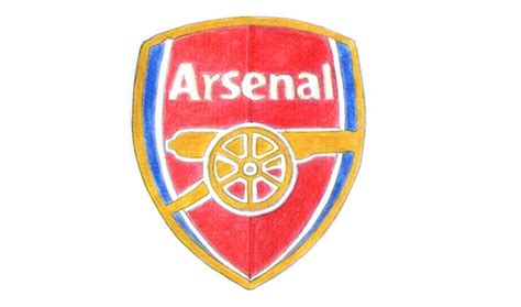 Como dibujar el escudo del Arsenal paso a paso  fútbol ...