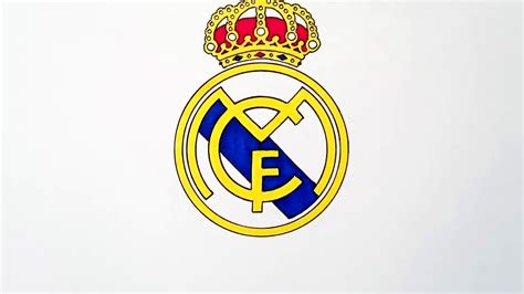 Como dibujar el escudo del real Madrid   YouTube