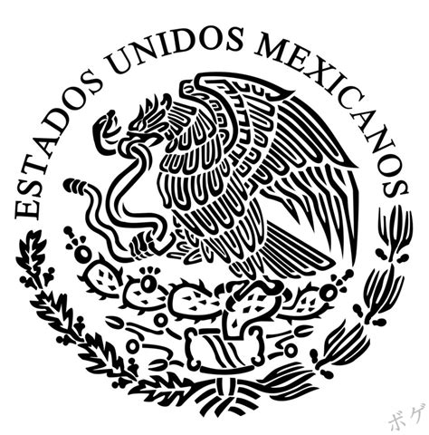 Como dibujar el escudo nacional mexicano   Imagui