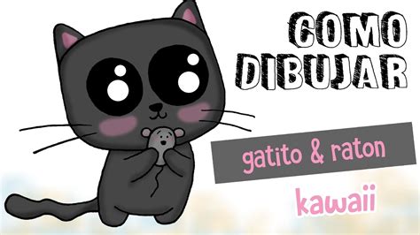 Como dibujar gatito kawaii / dibujo fácil para niños   YouTube