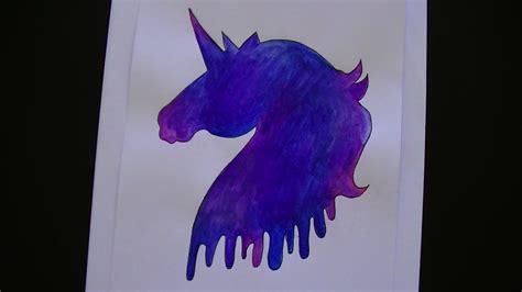 Como dibujar/pintar un unicornio galaxia   Dibujando   YouTube