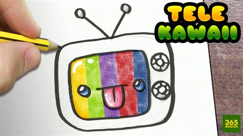COMO DIBUJAR TV KAWAII PASO A PASO   Dibujos kawaii ...