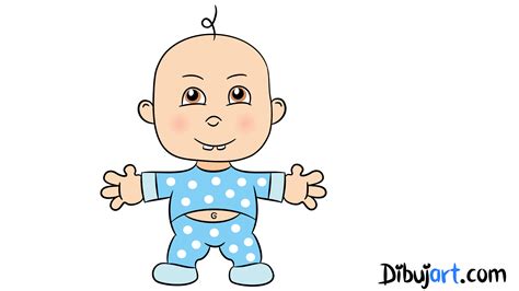 Como dibujar un Bebé paso a paso | dibujart.com
