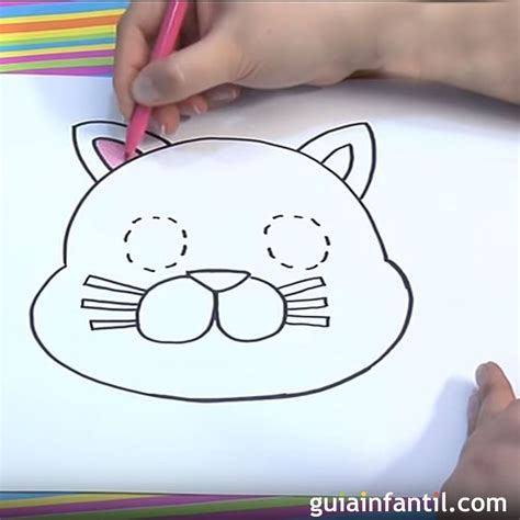 Cómo dibujar un gato. Dibujos para niños de animales