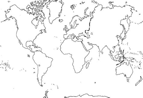 Como dibujar un mapa mundial   Imagui