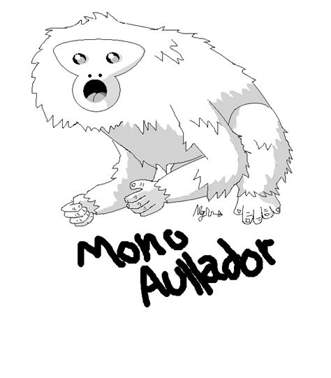 Cómo Dibujar Un Mono Aullador | www.imagenesmy.com
