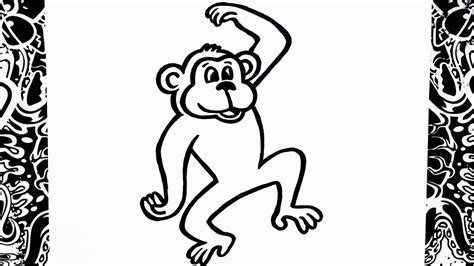 como dibujar un mono | how to draw a monkey   YouTube